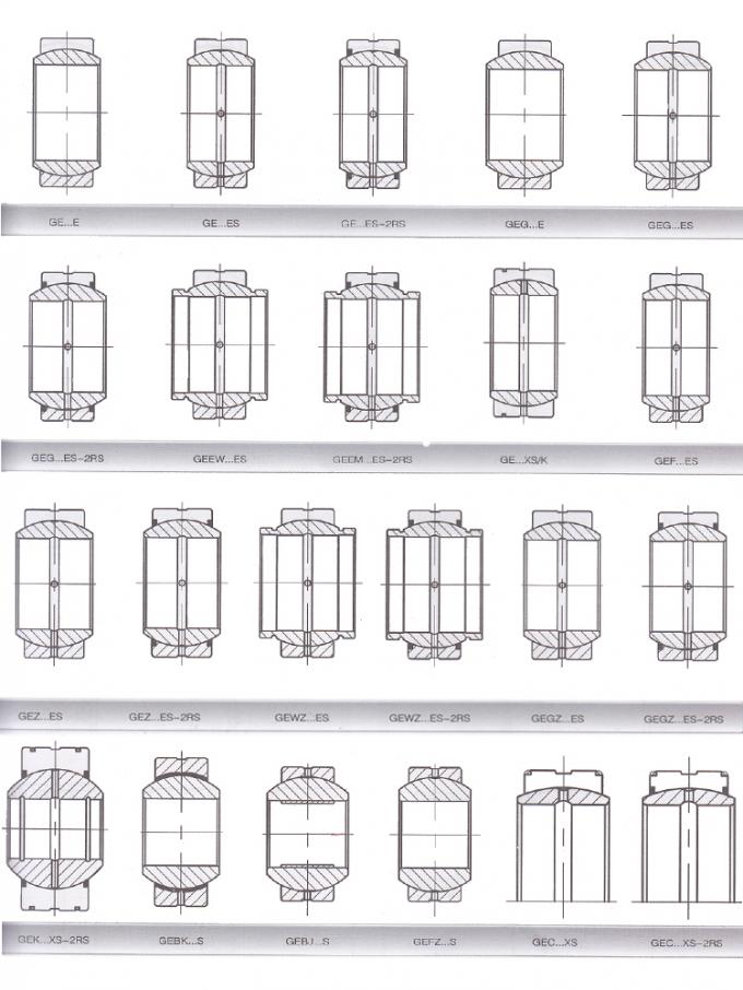 Vòng bi trơn hình cầu bằng thép Chrome Series GE tự điều chỉnh 1